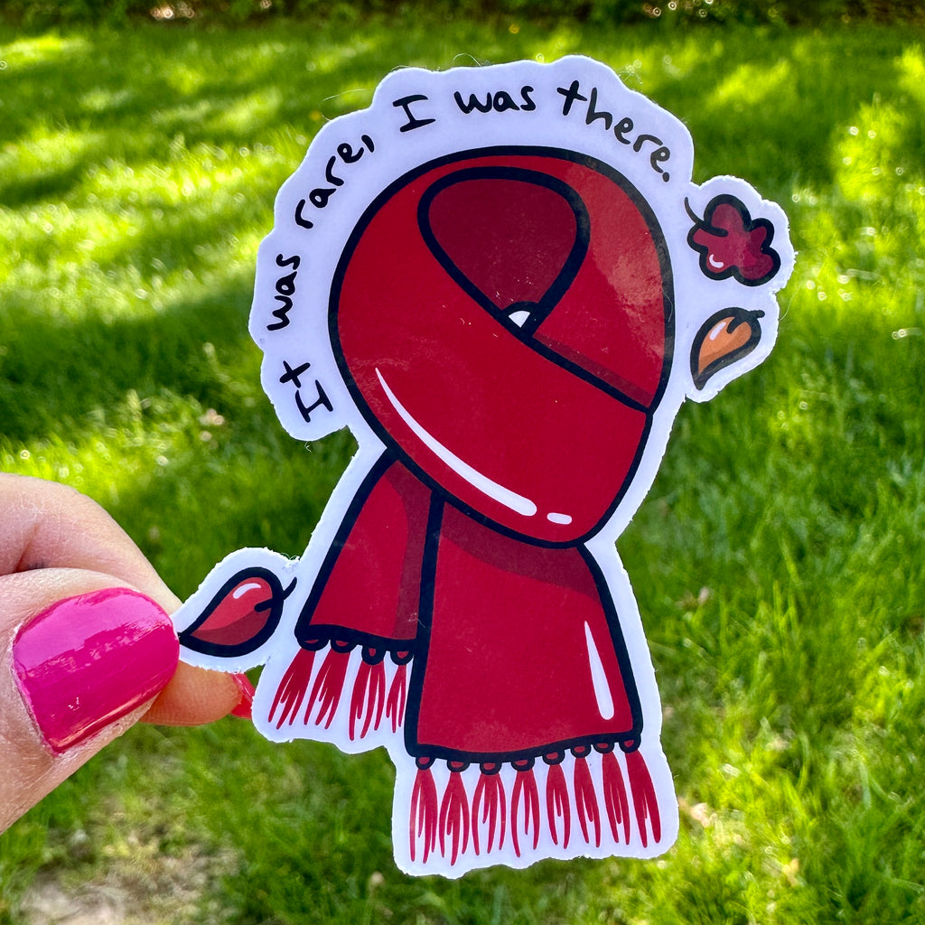 All Too Well Red Scarf Sticker