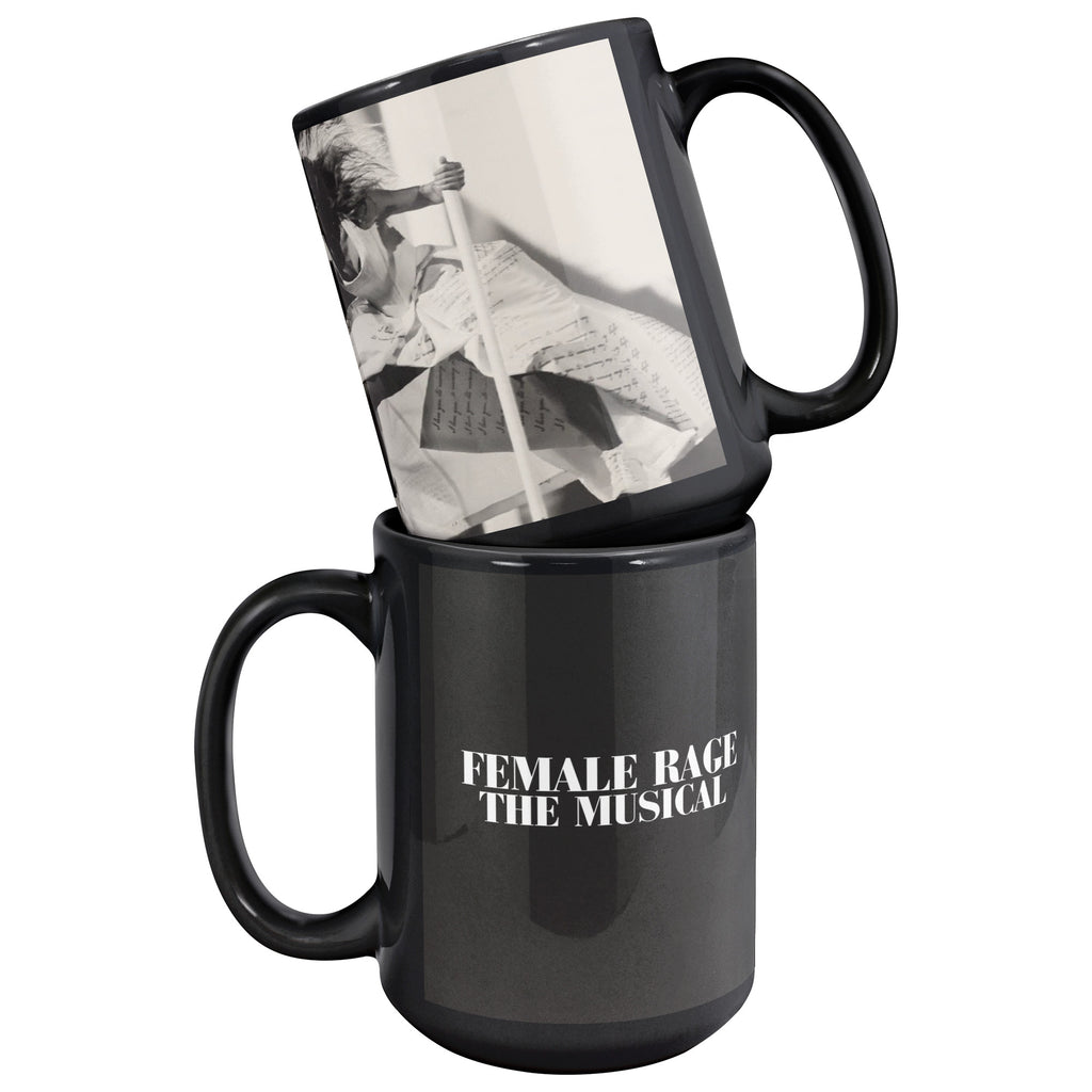 Female Rage the Musical Mug 15 oz Black