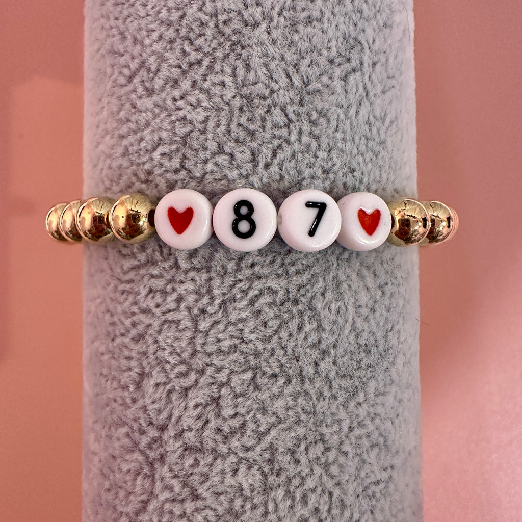 Taylor Swift Travis Kelce 87 Friendship Bracelet