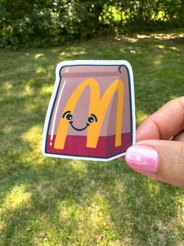 Happy Paper Bag Sticker