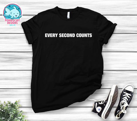 Every Second Counts Kids T-Shirt