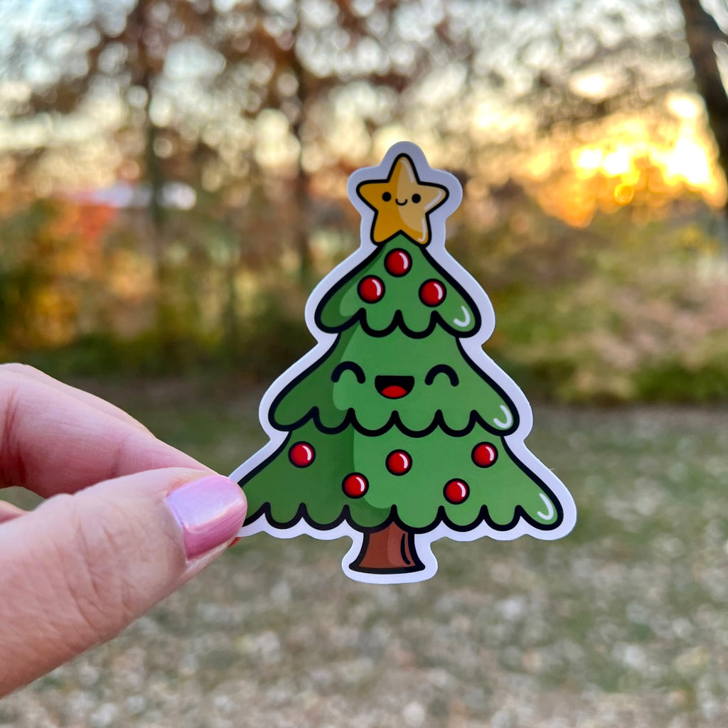 Cute Christmas Tree Sticker