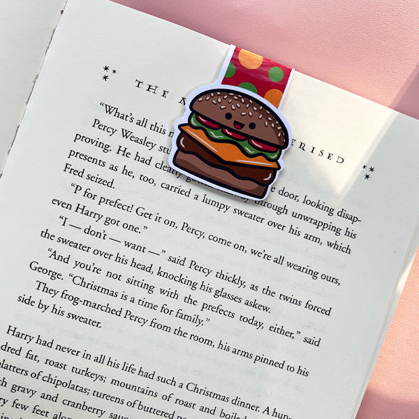 Burger and Fries Magnetic Bookmark