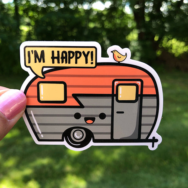 Happy Camper Sticker
