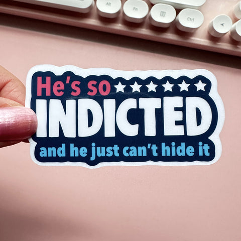 Indictment Indicted Sticker