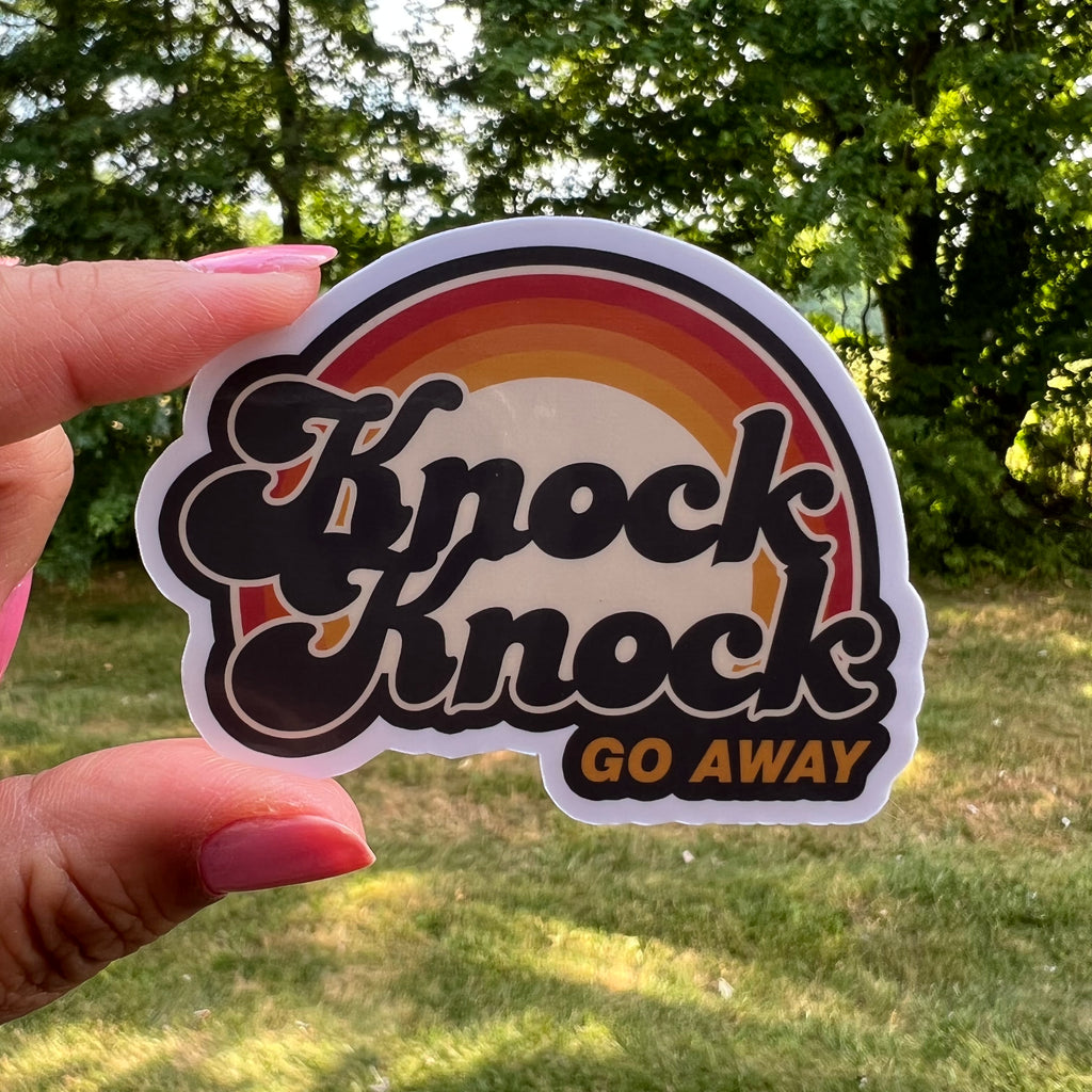 Funny Knock Knock Joke Sticker