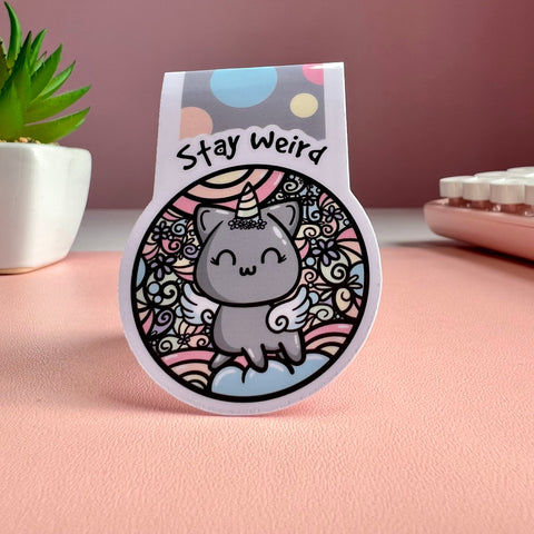 Stay Weird Magnetic Bookmark