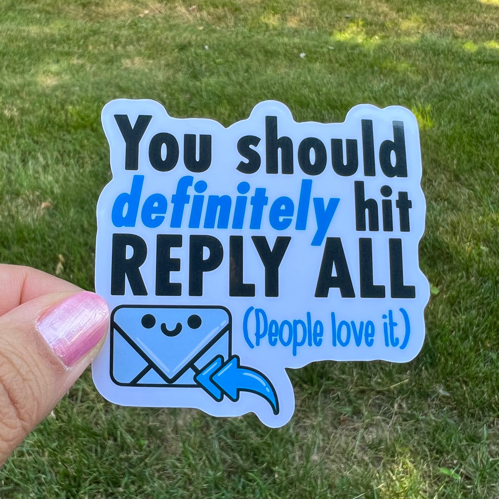 Cute Mail Envelope Reply All Email Sticker