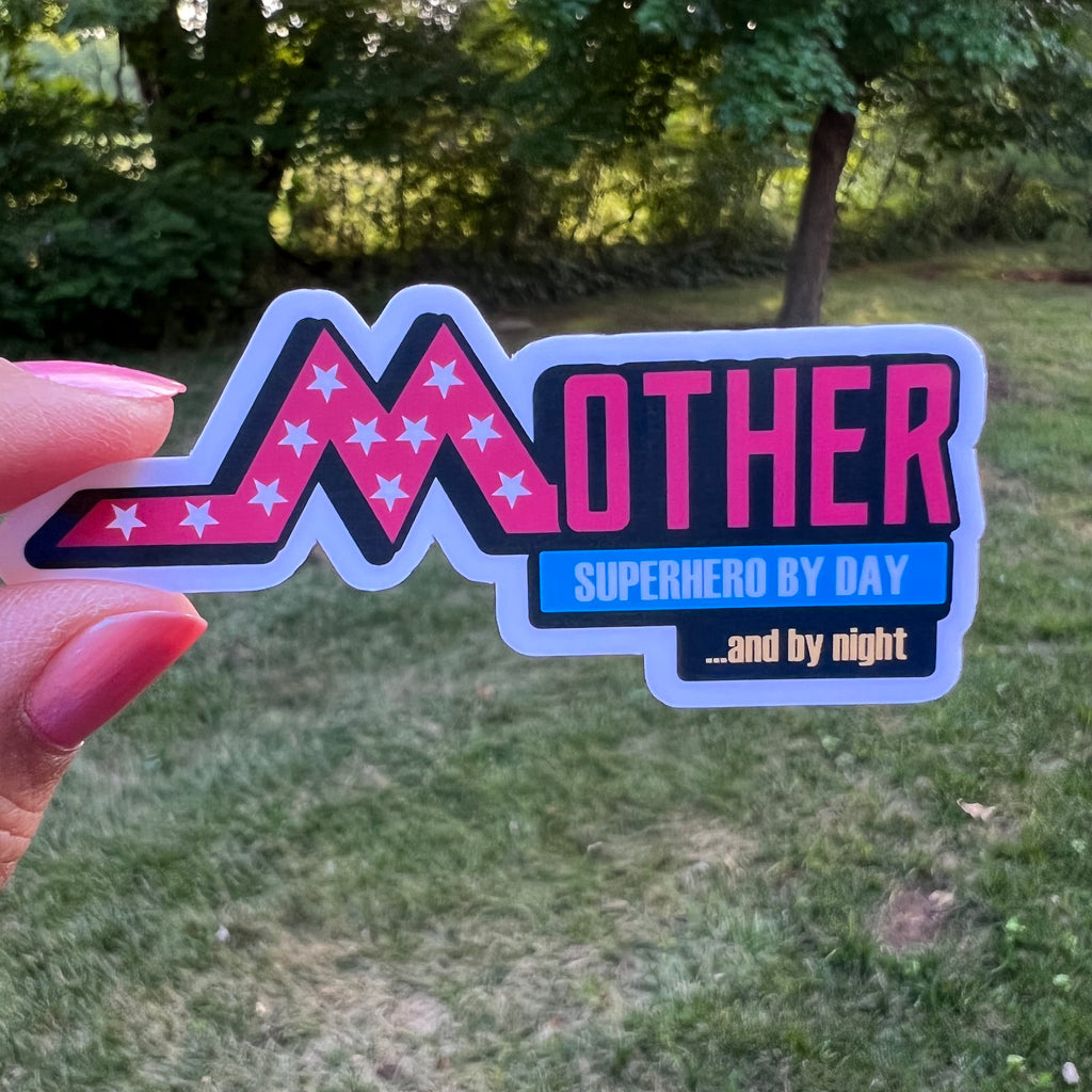 Superhero Mom Sticker