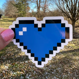 8 Bit Pixel Heart Stickers