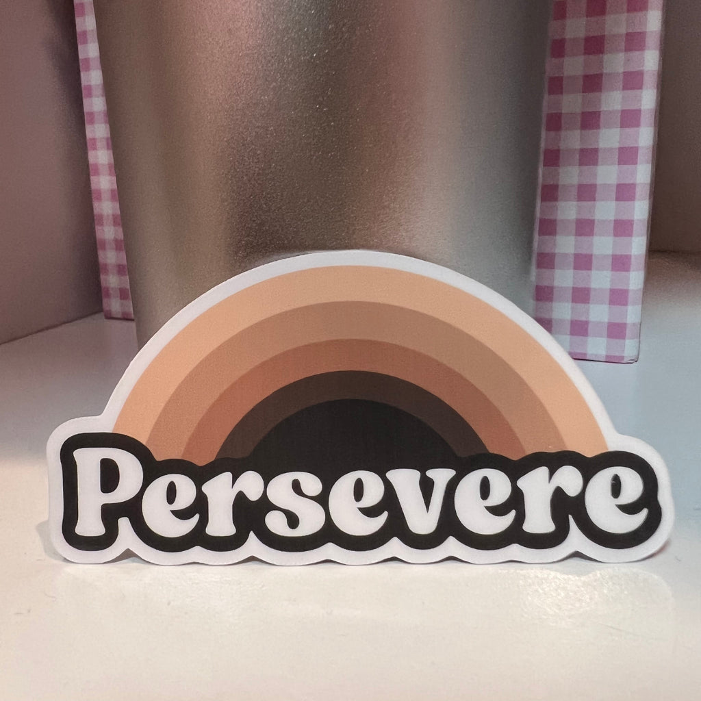 Supreme Court Justice Ketanji Brown Jackson Persevere Rainbow Sticker