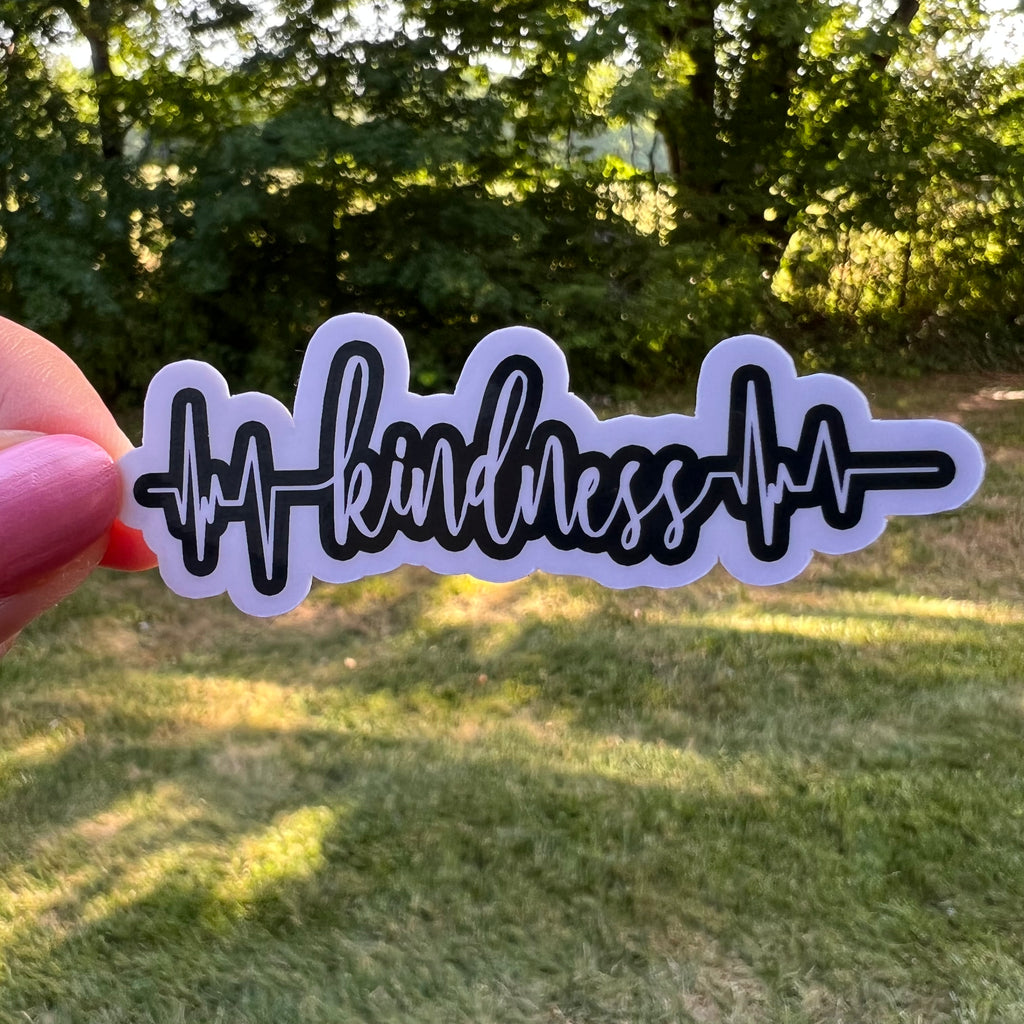 Just be Kind Kindness Heartbeat Sticker