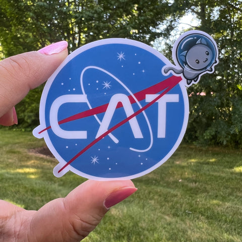 Cute NASA Space Cat Sticker