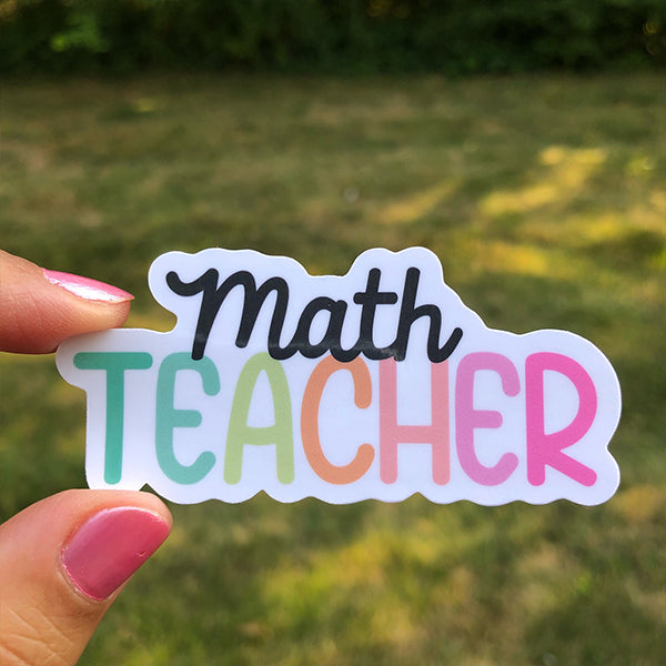 Math Teacher Sticker