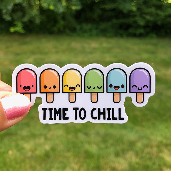 Rainbow Popsicles Sticker