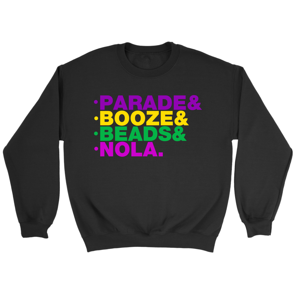Mardis Gras Helvetica Hoodie