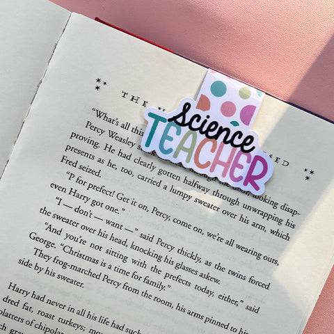 Science Teacher Magnetic Bookmark