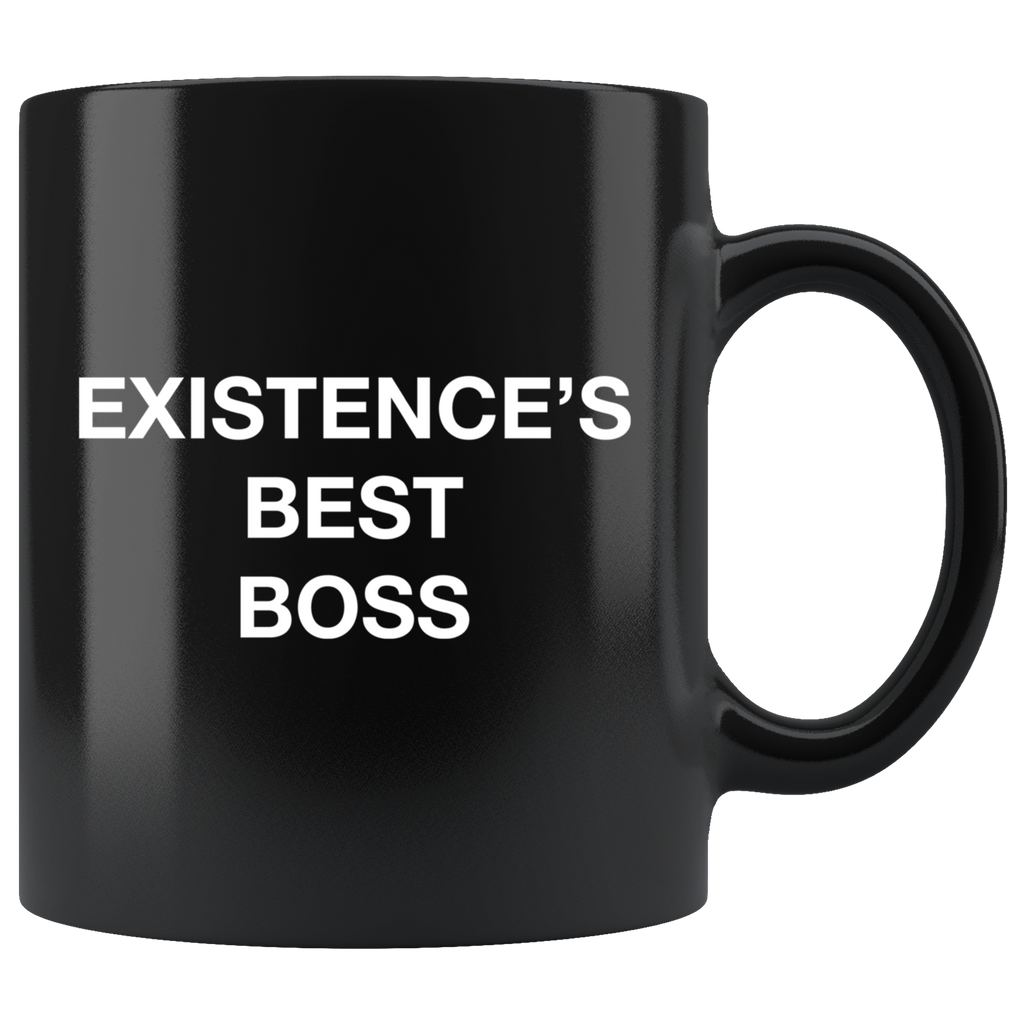 Existence's Best Boss Black Mug