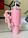 Music Album Water Bottle Keychain Lip Balm Holder