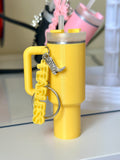 Music Album Water Bottle Keychain Lip Balm Holder