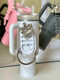 Music Album Water Bottle Keychain Lip Balm Holder