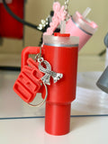 Music Album Water Bottle Keychain Lip Balm Holder