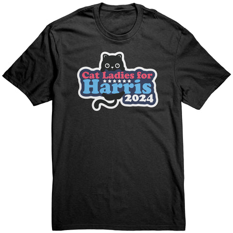 Cat Ladies for Harris Adult T-Shirt