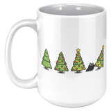 Christmas Tree Cat 15oz Mug