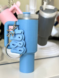 Music Album Water Bottle Keychain Lip Balm Holder