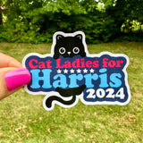 Cat Ladies for Harris Sticker