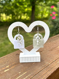 Lock Earrings with Charms