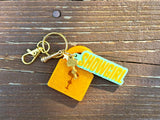 Glitter Lock Bag Charm Keychain