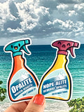 Opalite and Nope-Alite Spray Bottle 2 Stickers