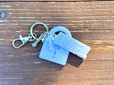 Glitter Lock Bag Charm Keychain