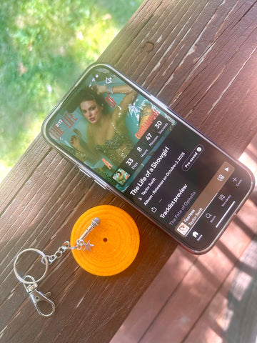 Record Keychain With NFC Tap to Play Spotify/Apple Music