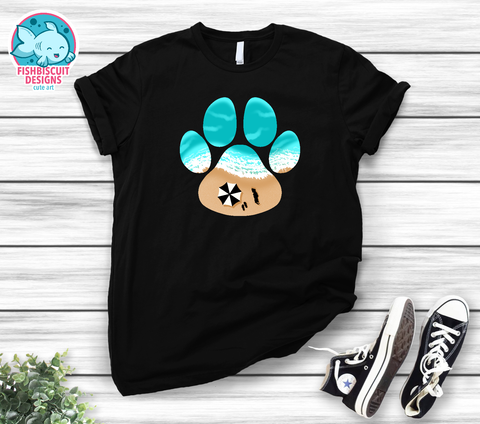 Dog Paw Beach Shirt