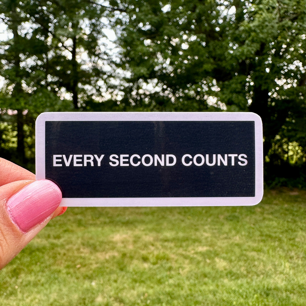 The Bear Every Second Counts Sticker