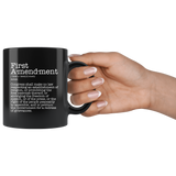 First Amendment Mug Black