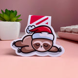 Christmas Sloth Magnetic Bookmark