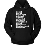 Greek Gods Helvetica Hoodie