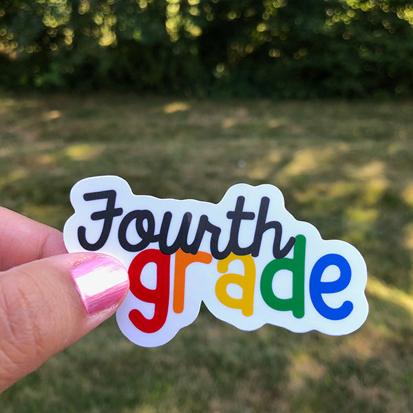 Fourth Grade Teacher Sticker