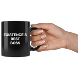 Existence's Best Boss Black Mug