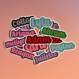 Personalized Name Sticker