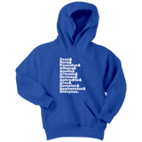 Greek Gods Helvetica Kids Hoodie