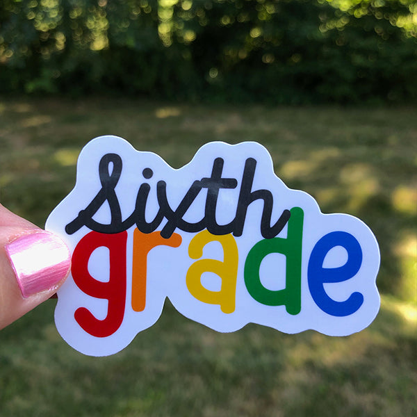 Sixth Grade Teacher Sticker