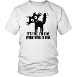 Everything is Fine Cat T-Shirt