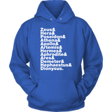 Greek Gods Helvetica Hoodie