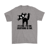 Everything is Fine Cat T-Shirt