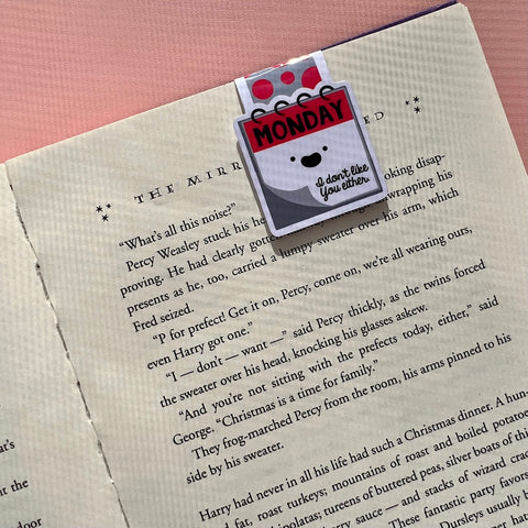 Monday Magnetic Bookmark
