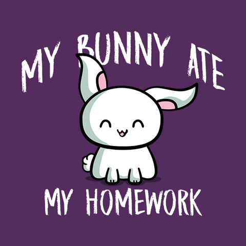 Bunny Ate My Homework T-Shirt